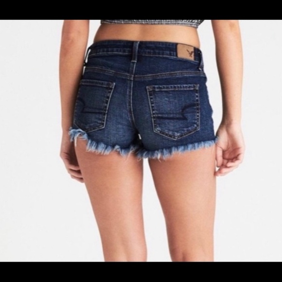 American Eagle Outfitters Pants - American Eagle high rise festival shorts, cutoffs medium wash, size 10.